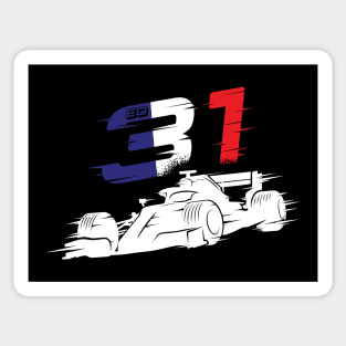 We Race On! 31 [Flag] Sticker